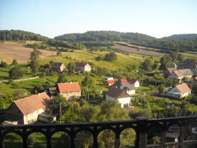 Widok z wieży kościoła 24.08.2009