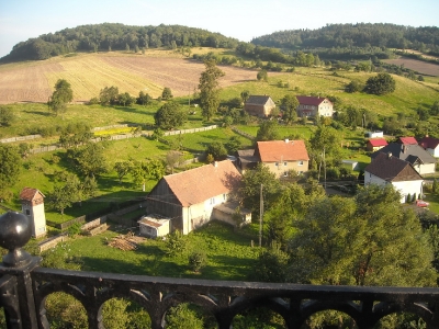Widok z wieży kościoła 24.08.2009