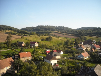 Widok z wieży kościoła 24.08.2009