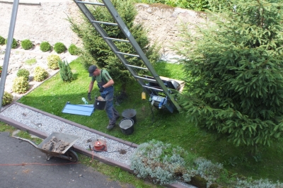Remont studni, komina i schodów